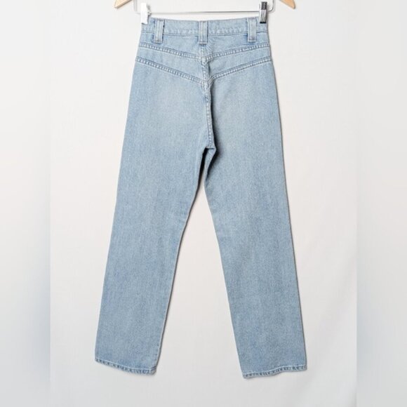 REFORMATION 70s Jean Skye Light Blue Straight Leg Retro Denim Size 24 - Picture 10 of 13
